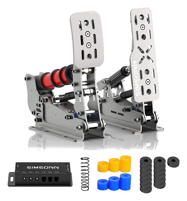 Pedalbox Pedały SIMSONN Plus X Racing Simracing Symulator - Srebrny - PLUS X