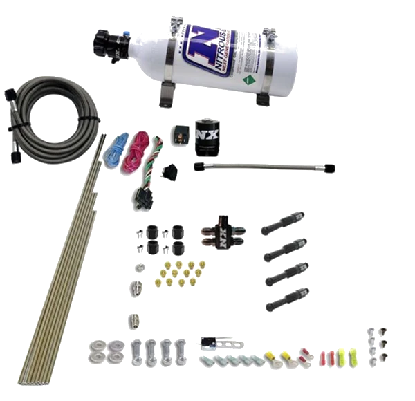 Dry Direct Port Nitrous System 4 Cylinder 5LB Nitrous Express NX 93046-05