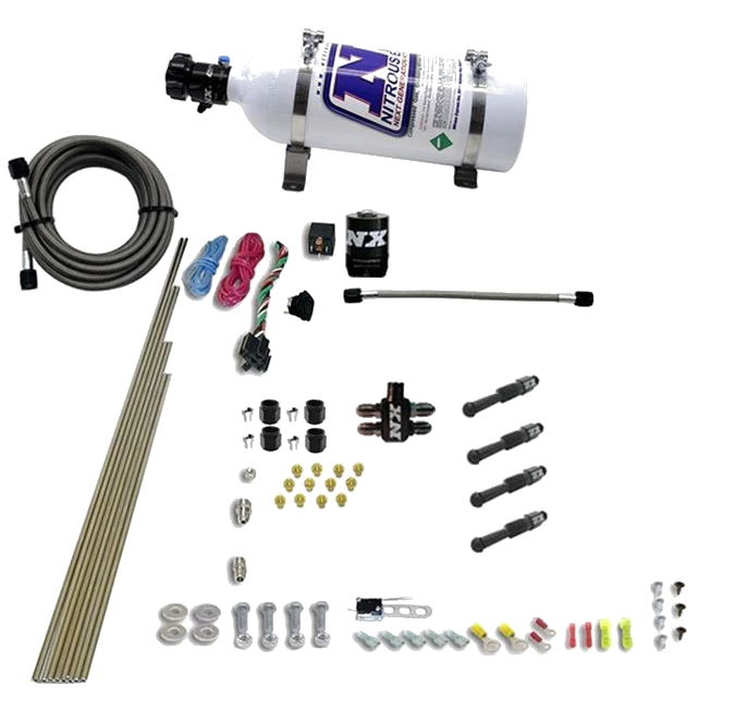 Dry Direct Port Nitrous System 4 Cylinder 5LB Nitrous Express NX 93046-05