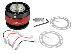 Quick Release JRspec – rozpinka kierownicy Czerwony