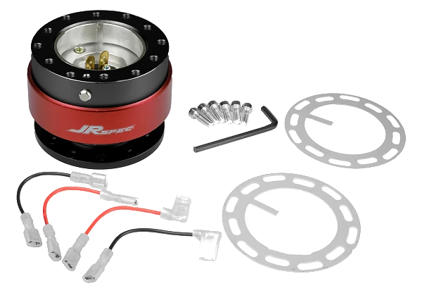 Quick Release JRspec – rozpinka kierownicy Czerwony