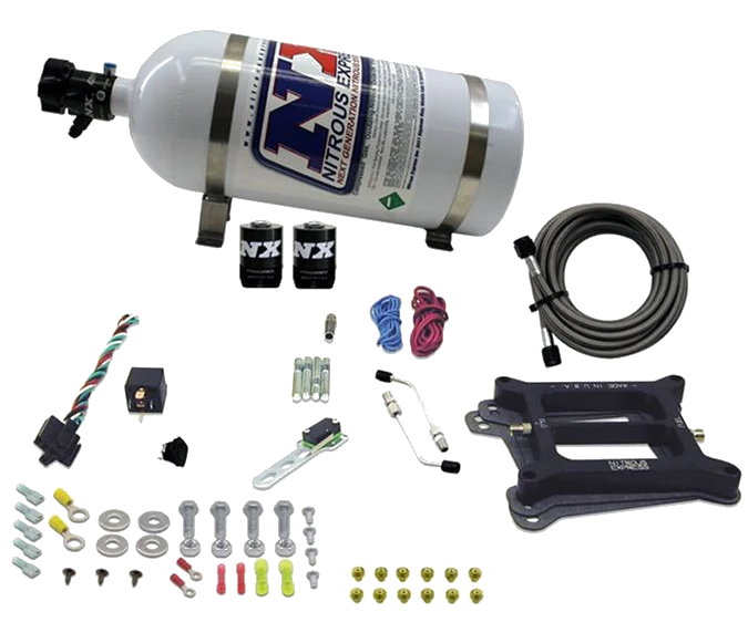 4150 Conventional Plate System Gasoline Stage 6 50-300Hp with 10Lb Bottle Nitrous Express NX 30040-10