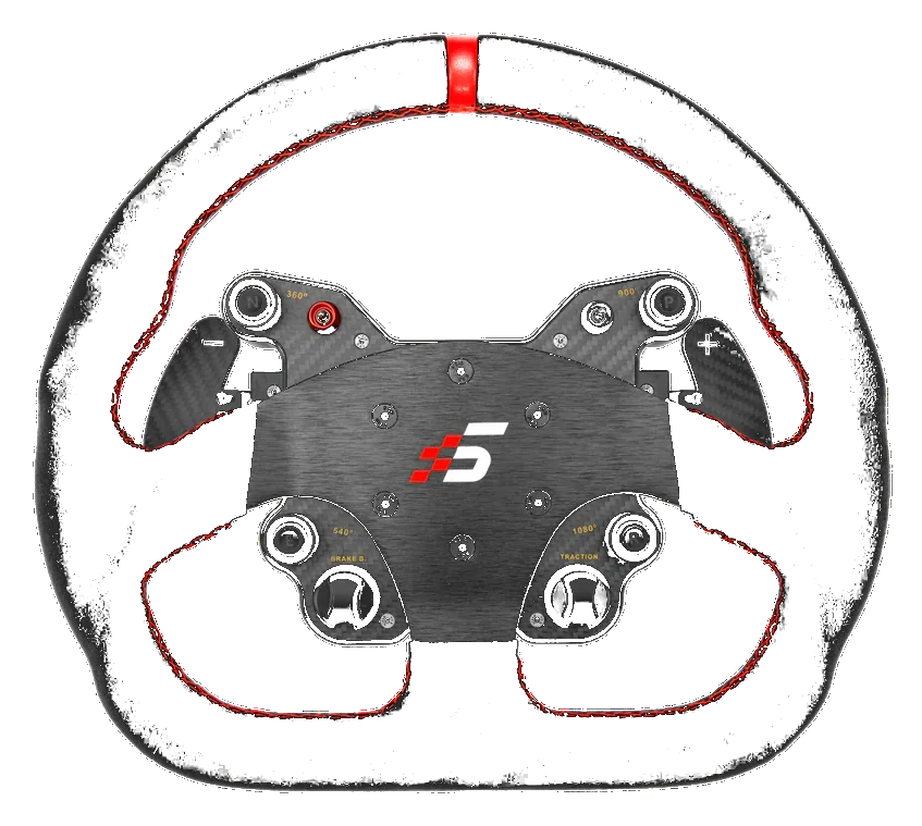 Kierownica GT1 330mm Typ D Alcantara SIMAGIC Łopatki Zmiany Biegów Symulator Simracing