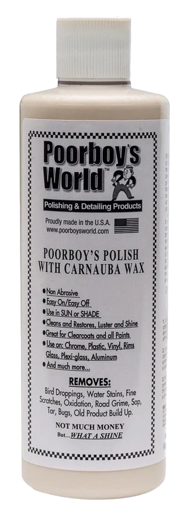 POORBOY'S WORLD Polish with Carnauba Wax AIO oczyszcza lakier i zabezpiecza 473ml