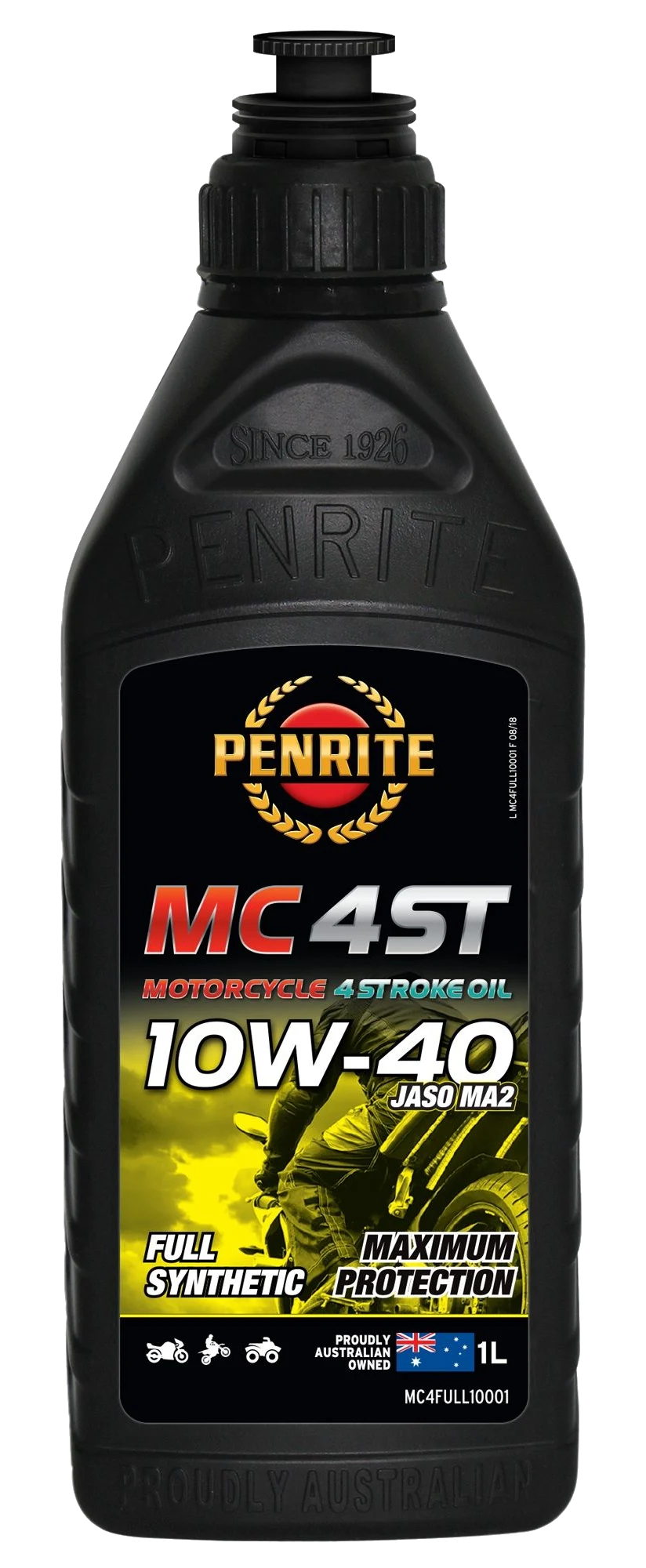 Olej silnikowy motocyklowy Penrite MC-4ST Full Synthetic 10W40 1L