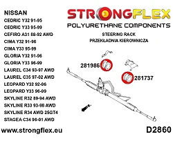 286234A Zestaw tulei przekładni kierowniczej SPORT Nissan Cedric Cima Gloria Leopard Skyline