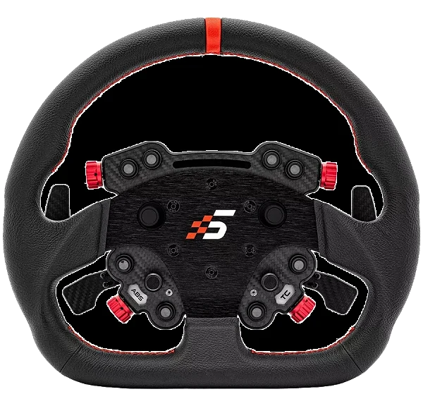 Skórzana Kierownica GT 330mm Typ D SIMAGIC Panel Kontrolny GT Pro Hub(K)  Łopatki Zmiany Biegów Symulator Simracing - GTpro-D(K)(Leather)