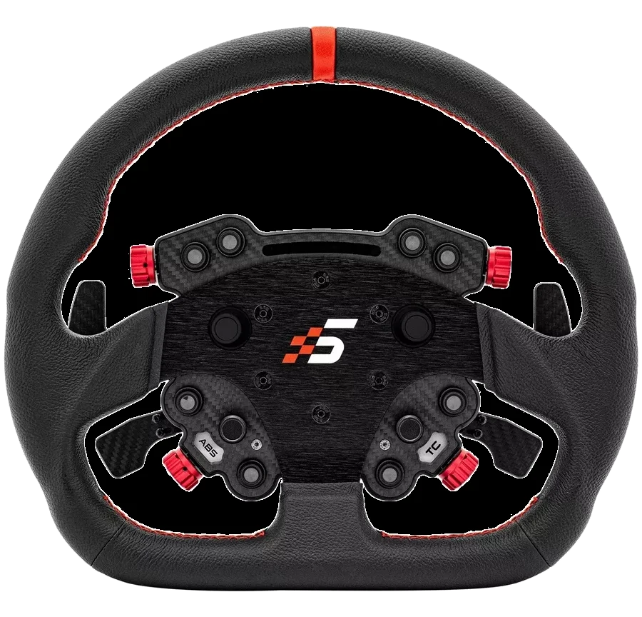 Skórzana Kierownica GT 330mm Typ D SIMAGIC Panel Kontrolny GT Pro Hub(K)  Łopatki Zmiany Biegów Symulator Simracing - GTpro-D(K)(Leather)