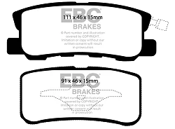 DP41407R Klocki hamulcowe YELLOWSTUFF EBC Brakes Chrysler USA Sebring Citroen C4 Aircross Dodge USA Avenger Caliber Jeep Compass MK Patriot Lancia Flavia Mitsubishi ASX Grandis Lancer Outlan