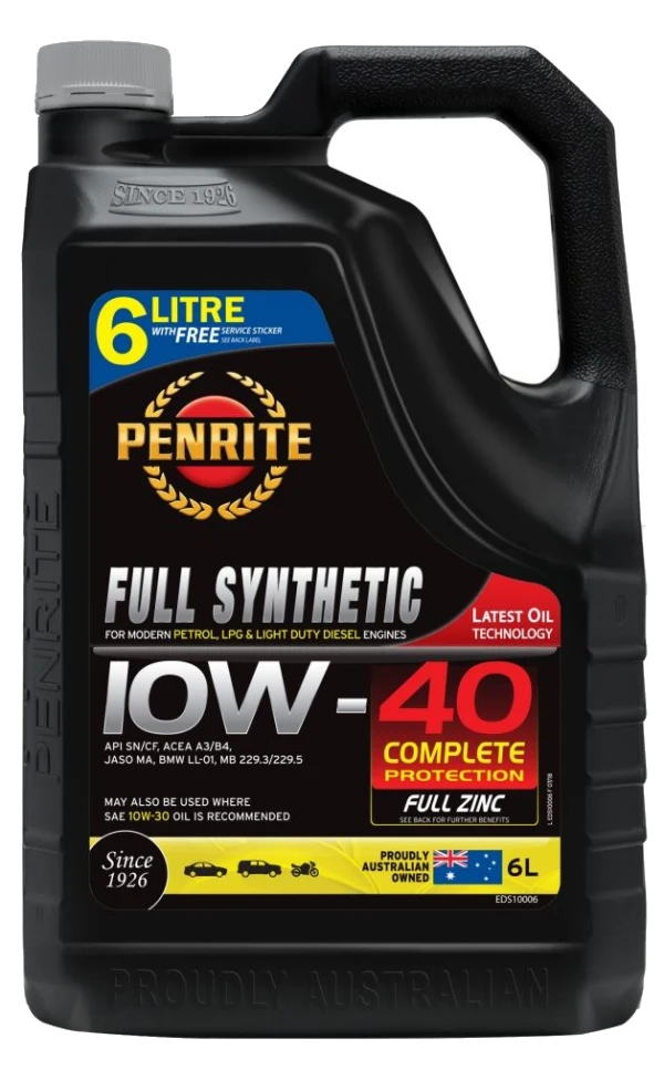 Olej silnikowy Penrite Full Synthetic 10W40 6L