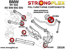 031855A: Tuleja wahacza tylnego dolnego - wewnętrzna SPORT BMW e82