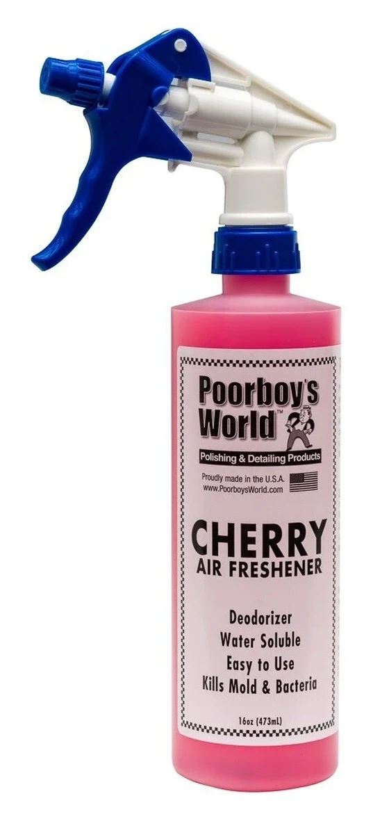 POORBOY'S WORLD Air Freshener - Cherry zapach do auta odświeżacz powietrza o zapachu wiśni 473ml