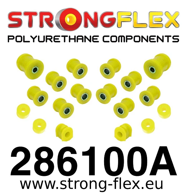 286100A: Zestaw poliuretanowy tylnego zawieszenia SPORT Nissan 100NX