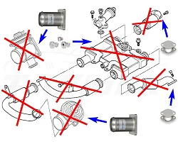 Zamiennik zaworu EGR  BMW serii 7 z silnikiem 4.0 D M67 - EGR_24/ZUCH