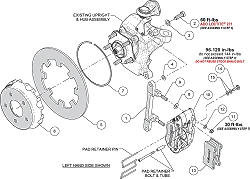 Wilwood 140-17568 NDPR Przedni zestaw hamulcowy UTV czarny Polaris RZR