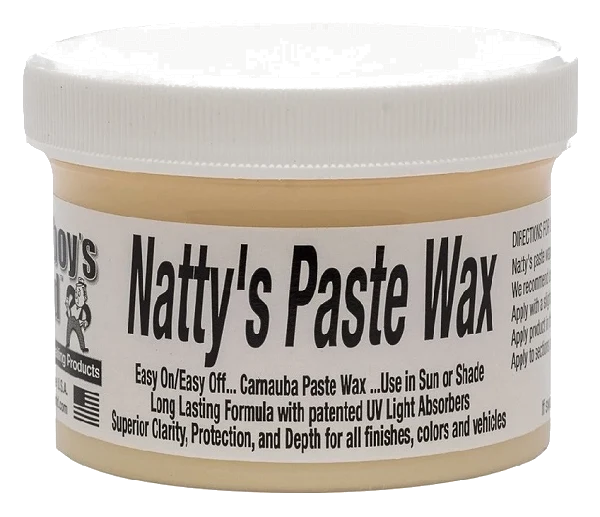 POORBOY'S WORLD Natty's Paste Wax White wosk naturalny do jasnych lakierów efekt mokrego lakieru 227g