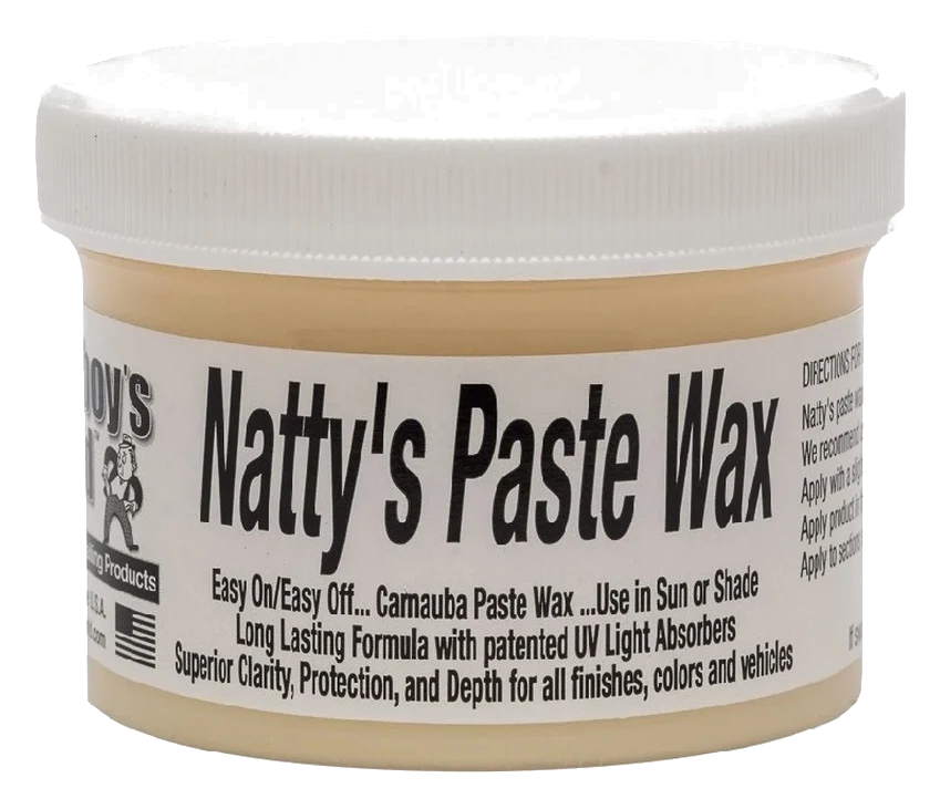 POORBOY'S WORLD Natty's Paste Wax White wosk naturalny do jasnych lakierów efekt mokrego lakieru 227g
