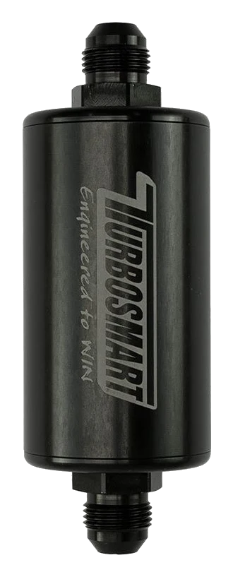 Liniowy filtr paliwa Turbosmart 8AN 10 um czarny