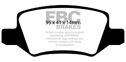 DP1438 Klocki hamulcowe ULTIMAX2 EBC Brakes Mercedes-Benz Vaneo AClass W168 A160L AClass W168 A170D AClass W168 A170DL AClass W168 A190 AClass W168 A190L AClass W168 A210 AClass W168 A210L A
