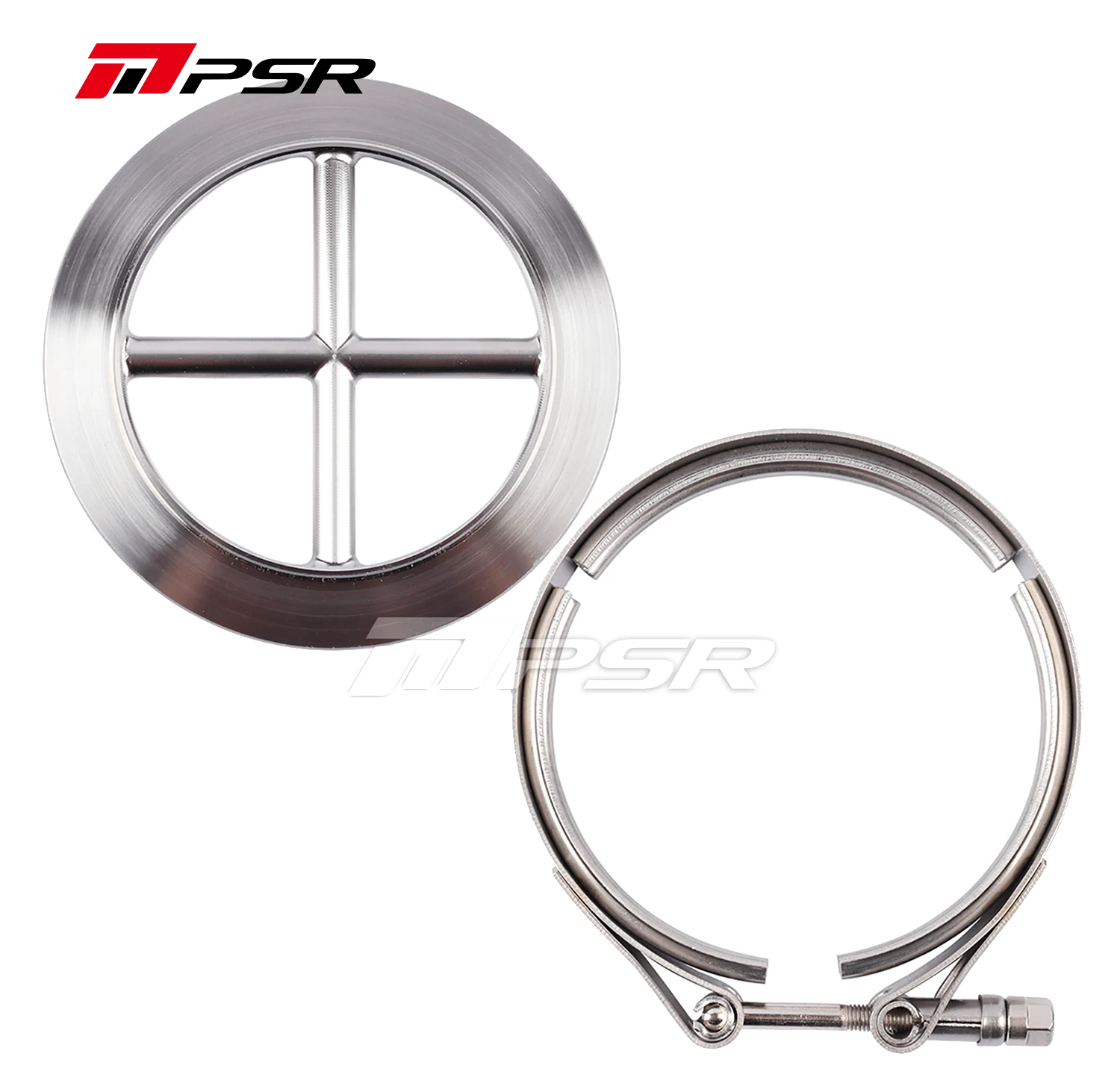 Pulsar PSR Stainless Steel Turbine Cross Guard Flange Clamp Kit for 6275G / 6775G / 7375G / 7975G / 7782G Turbos