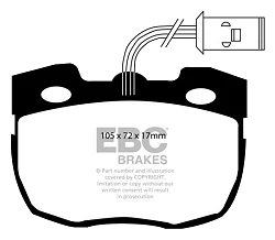 DP814 Klocki hamulcowe ULTIMAX2 EBC Brakes Land Rover Defender 90 Discovery 1 Range Rover LTI Fairway Driver MCW Metrocab Metrocab TTT