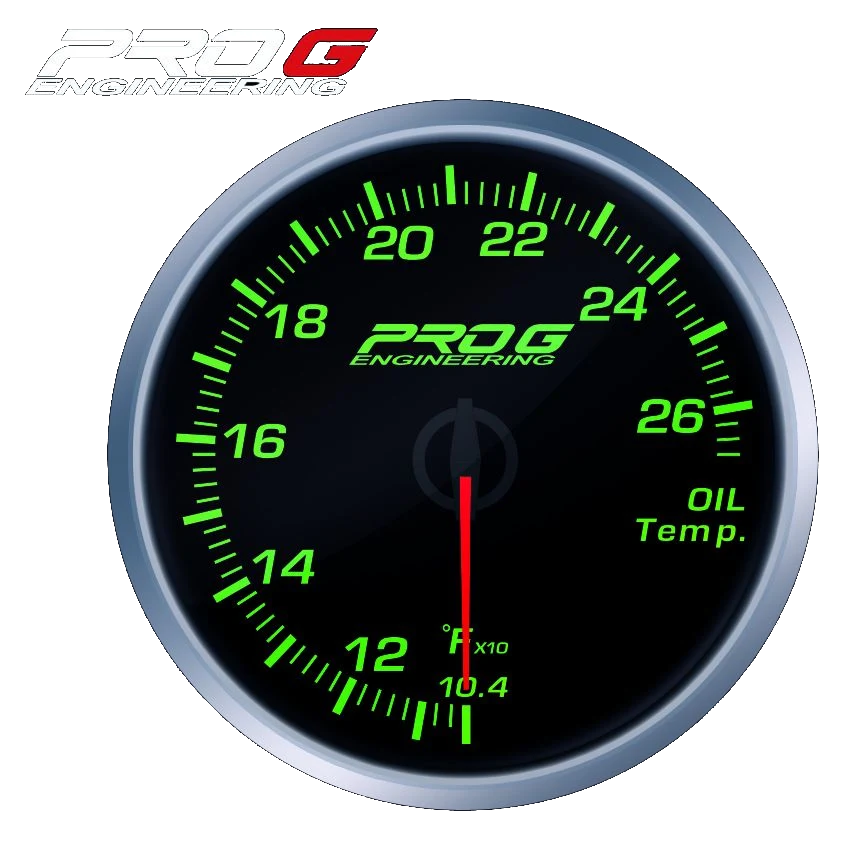 Wskaźnik Pro G Race Series RS, temperatury oleju °F GREEN 52mm