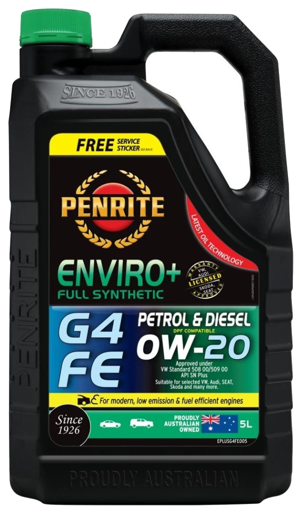 Olej silnikowy Penrite Enviro + G4 FE 0W20 Full Synthetic 5L