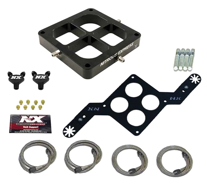 Dual Stage Billet Crossbar Plate Convesion 4500 Flange 100-500Hp Nitrous Express NX NX618