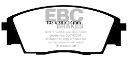 DP840 Klocki hamulcowe ULTIMAX2 EBC Brakes Subaru COMMERCIAL Mini Jumbo Van