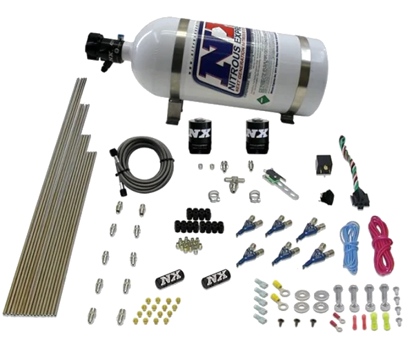 6-Cyl Direct Port Nitrous System EFI Gasoline (150-375Hp) 10LB Nitrous Express NX 80006EFI-10
