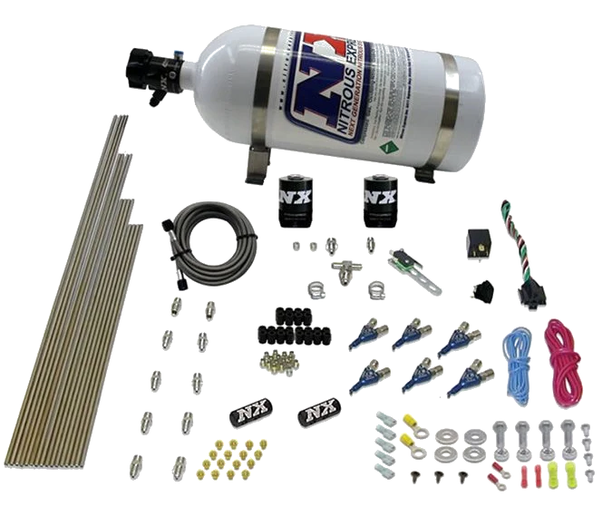 6-Cyl Direct Port Nitrous System EFI Gasoline (150-375Hp) 10LB Nitrous Express NX 80006EFI-10