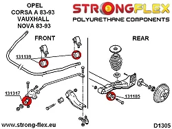131317A: Tuleja drążka reakcyjnego SPORT Opel Corsa A