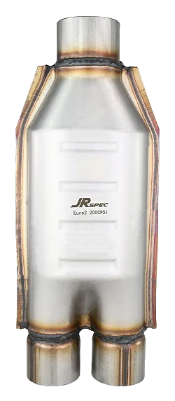 Uniwersalny Katalizator JRspec Euro 2 Do Silników 1.6 - 4.0L 63mm / 51mm Wlot / Wylot do rur 70mm - 63mm
