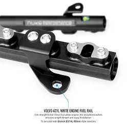 Nuke Performance Fuel Rail for Volvo 4cyl White Engine