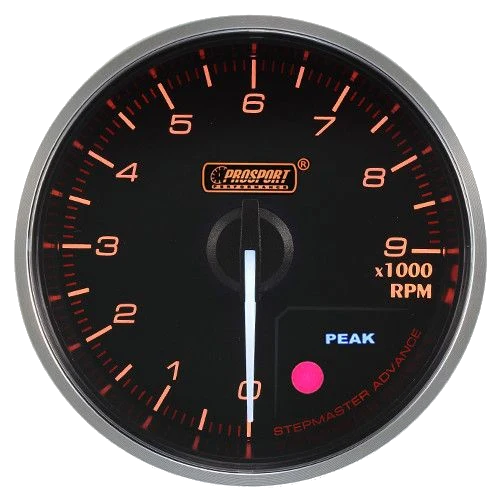 Wskaźnik Prosport Premium Obrotomierz 60mm bursztynowy