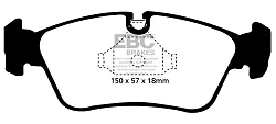 DP41211R Klocki hamulcowe YELLOWSTUFF EBC Brakes BMW 3 Series E46 316 3 Series E46 318 3 Series E46 320 3 Series E46 323 3 Series E46 325 3 Series E46 328 3 Series X 4WD E46 325 Z3 Z4 E85 BM