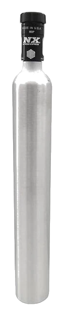 10 oz Mini Bottle with Motorcycle Valve 2 Dia. x 15.09 Tall Nitrous Express NX 11022
