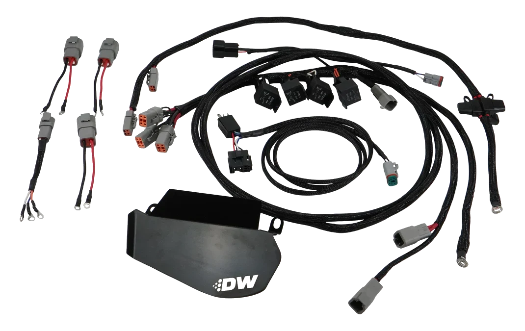 X3 Zestaw okablowania Heavy Duty Hardwire Kit DeatschWerks Nissan GT-R R35 2009-2024