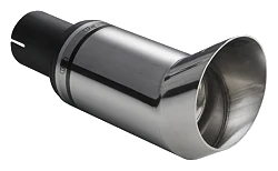 Uniwersalna końcówka tłumika okrągła 80mm długość 170mm średnica montażowa 45mm - N1-13DTM/45