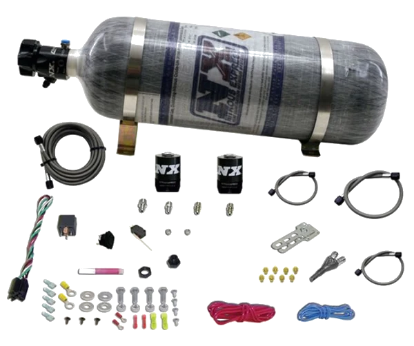 Single Nozzle System with 12Lb Composite Bottle for All Dodge model EFI (35-50-75-100-150 Hp) Nitrous Express NX 20921-12