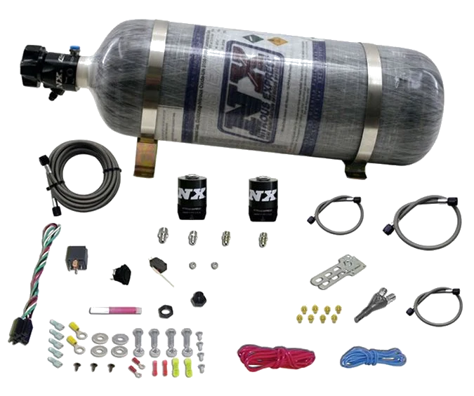 Single Nozzle System with 12Lb Composite Bottle for All Dodge model EFI (35-50-75-100-150 Hp) Nitrous Express NX 20921-12