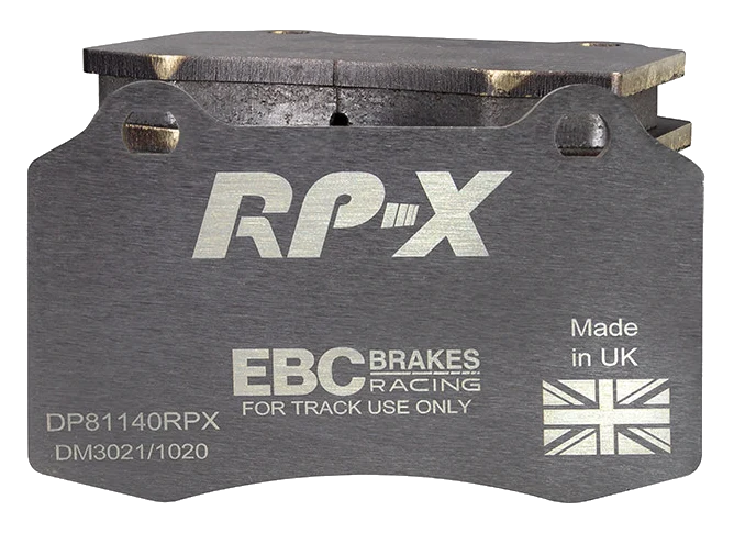 DP81140RPX Sportowe klocki hamulcowe RP-X Racing EBC Brakes Alfa Romeo 147 156 GTV Spider BUGATTI EB110 Chrysler USA Viper Citroen DS3 Dodge USA Viper DS DS3 Ferrari 360 F430 Fiat Coupe Ford