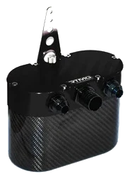 Universal Carbon Fiber Oil Catch Can - Small Black With Fume Filter RTMG Performance