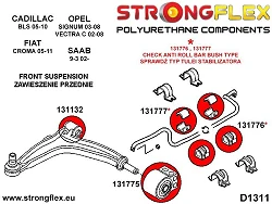 131132B: Tuleja wahacza przedniego przednia Opel Astra G