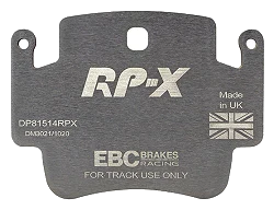 DP81514RPX Sportowe klocki hamulcowe RP-X Racing EBC Brakes Porsche Boxster 986 Cayman 987 Porsche 911 996 911 997 Boxster S Cayman 911 996 Carrera 911 996 Carrera 4 911 996 Carrera Targa 91