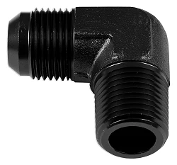 AN6-1/8 NPT 90' Nypel adapter męsko-męski Czarny