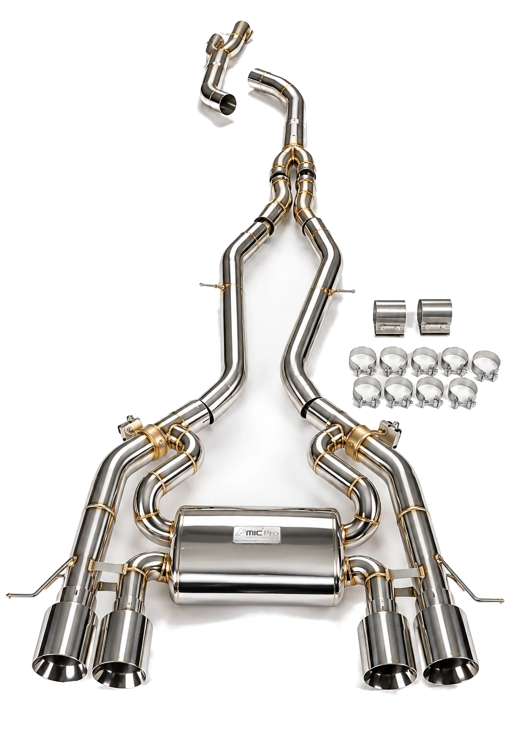 Aktywny układ wydechowy z klapami Cat-Back Single Mid-Pipe FMIC.Pro BMW M3 G80 G81 M4 G82 G83 3.0 S58 2021-