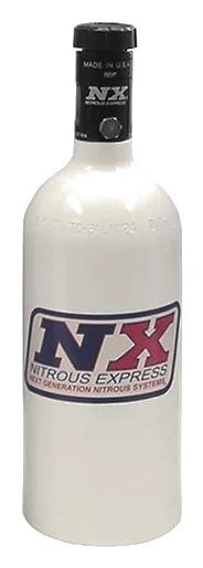 1Lb Bottle with Motorcycle Valve 3.2 Dia. x 9.83 Tall Nitrous Express NX 11010