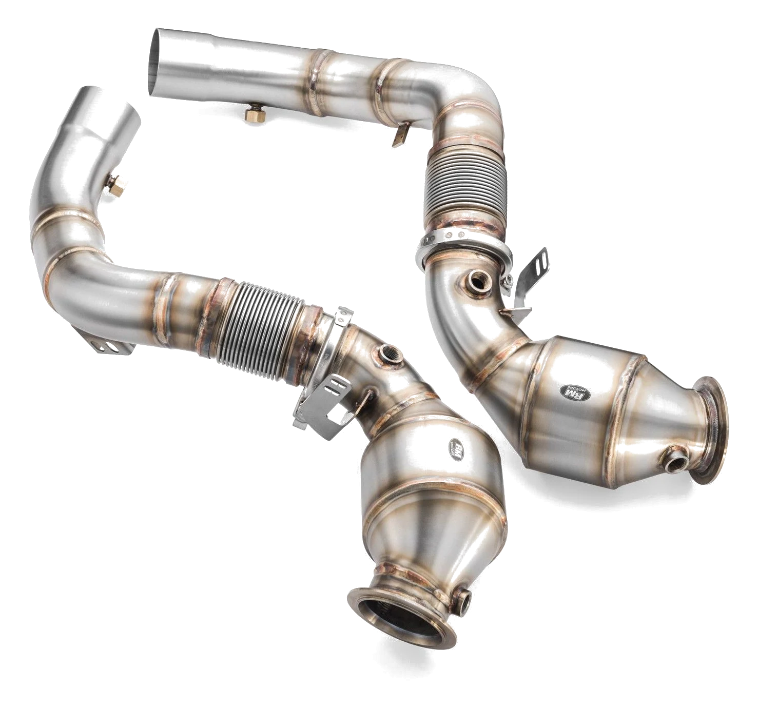 Downpipe BMW M5 F90 z katalizatorem HJS 300 CPSI EURO 6 - PROM.112126C/L-C/P