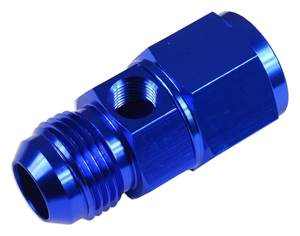AN4 Nypel adapter żeńsko-męski z wejściem na czujnik Niebieski